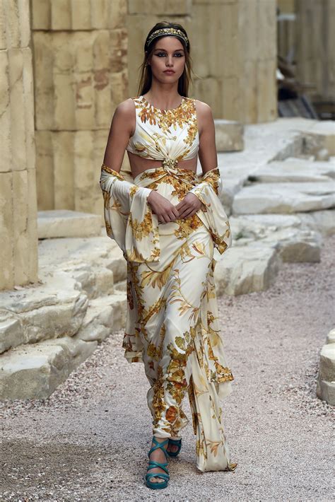 chanel greek collection 2018|Chanel greek goddess dress.